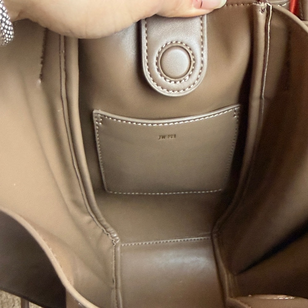 JW Pei Taupe Handbag - Picture 4 of 6